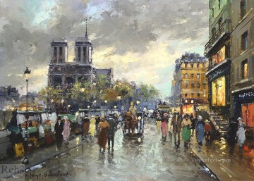 街並み Painting - AB ノートルダム 1 パリ